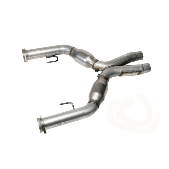 BBK 05-10 Mustang 4.6 Short Mid X Pipe With Catalytic Converters 2-3/4 For BBK Long Tube Headers BBK
