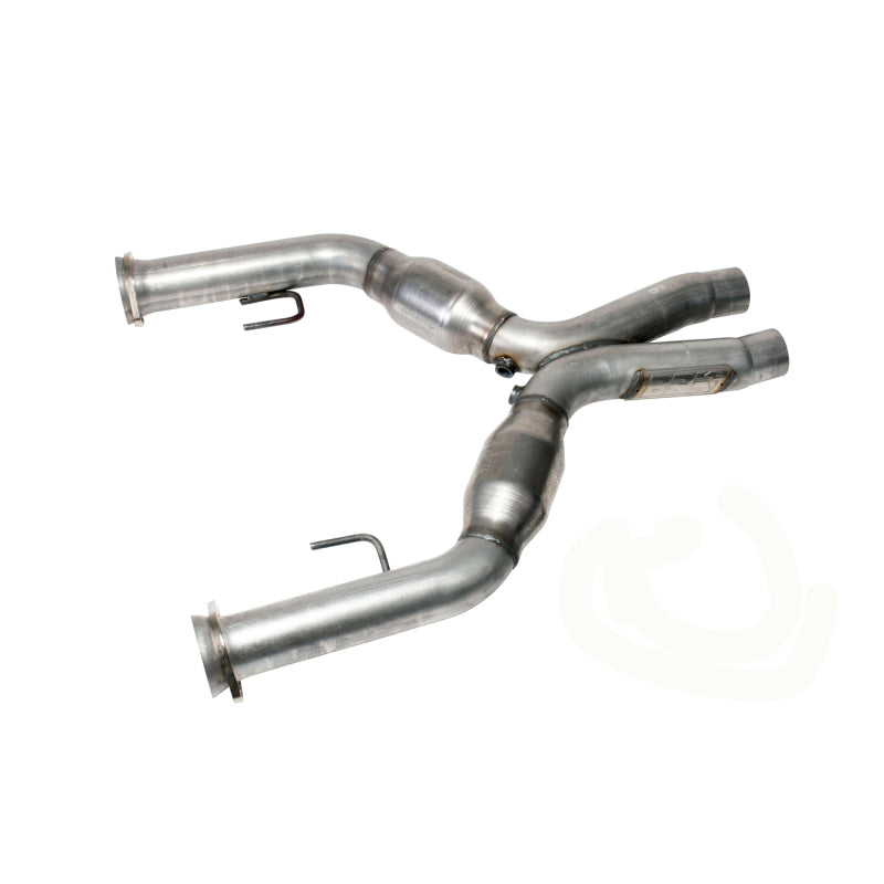 BBK 05-10 Mustang 4.6 Short Mid X Pipe With Catalytic Converters 2-3/4 For BBK Long Tube Headers BBK