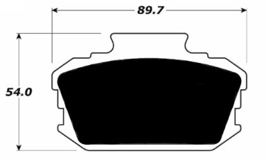 Porterfield Brake Pads for 1969 DATSUN 510 FR SPORT