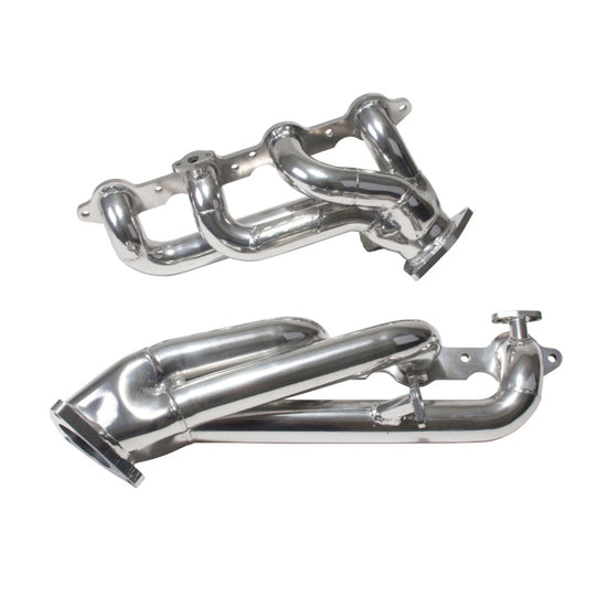 BBK 99-04 GM Truck SUV 4.8 5.3 Shorty Tuned Length Exhaust Headers - 1-3/4 Silver Ceramic BBK