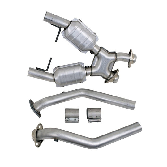 BBK 96-98 Mustang 4.6 GT High Flow X Pipe With Catalytic Converters - 2-1/2 BBK