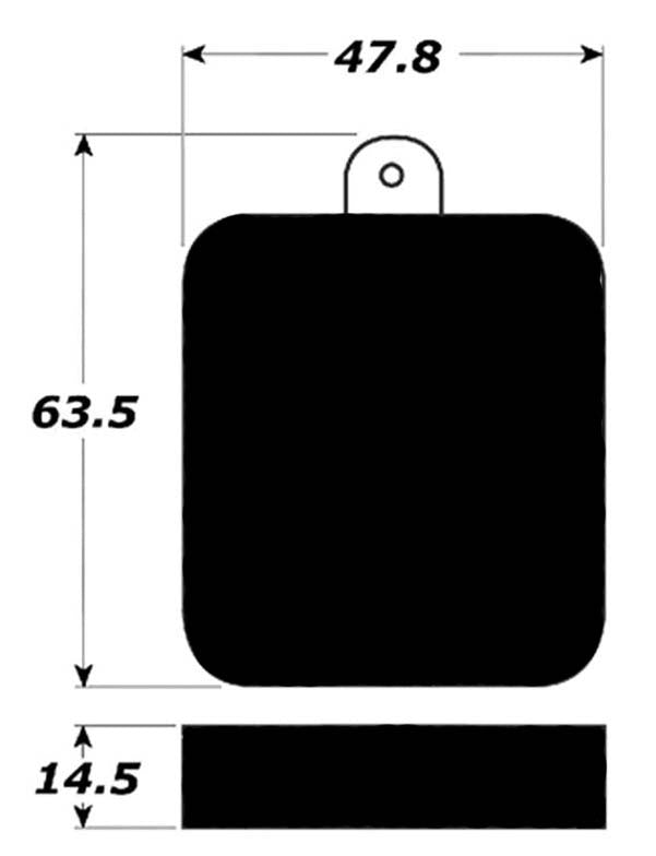 Porterfield Brake Pads for 1962 MG MGA DOHC Eng FR SPORT