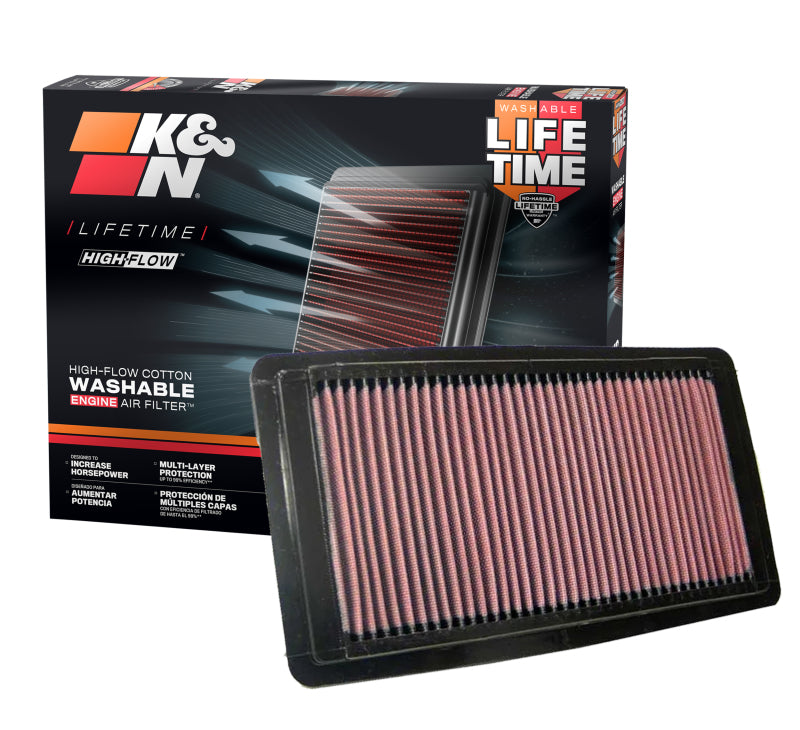 K&N 05-10 Honda Odyssey / 09-10 Pilot V6-3.5L Drop In Air Filter - DFW Speed Syndicate