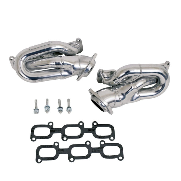BBK 11-15 Ford Mustang 3.7L Shorty Tuned Length Headers - 1-5/8 Silver Ceramic (CARB EO 11-14 Only) - DFW Speed Syndicate