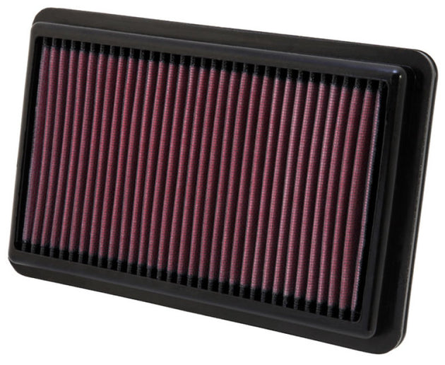 K&N Replacement Air Filter 10.188in O/S Length x 6.375in O/S Width x 1.063in H for 12 Honda Civic Si - DFW Speed Syndicate