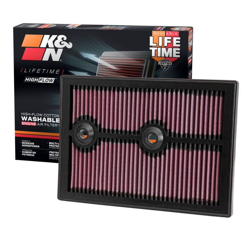 K&N Replacement Air FIlter 12 -13 VW Golf VII 1.2L/1.4L / 12-13 Polo GT 1.4L / 13 Audi A3 1.4L - DFW Speed Syndicate