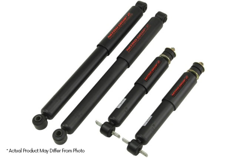 Belltech 99-06 GMC Sierra 1500 / Chevrolet Silverado 1500 Nitro Drop 2 Shock Absorber Set Belltech