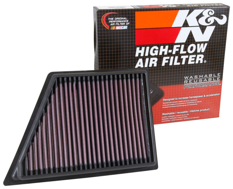 K&N 2016 Cadillac CT6 V6 3.0L F/I (Right) Drop In Air Filter - DFW Speed Syndicate