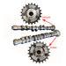 252 / 260 High Performance Camshaft set + FORGED HEAD STUDS SET OF 10 UNITS For VW/AUDI 1.8L 20V SPA TURBO USA