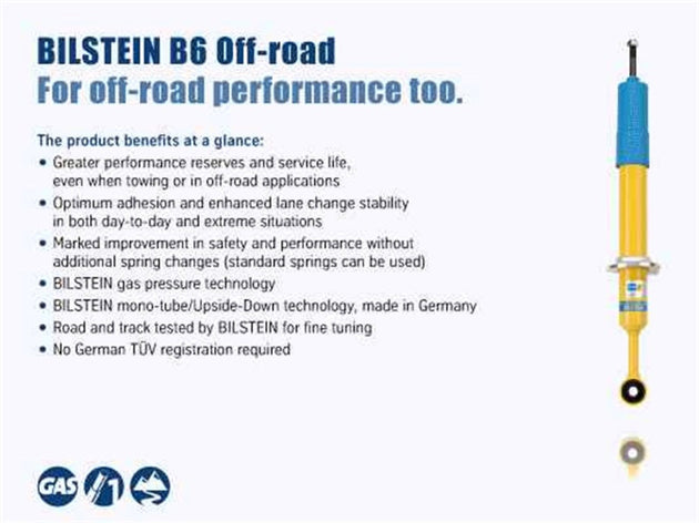 Bilstein 4600 Series 13-14 Dodge Ram 3500 Front 46mm Monotube Shock Absorber Bilstein