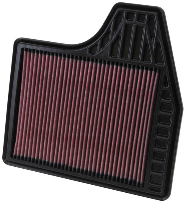 K&N Replacement Filter 11.438in O/S Length x 11.375in O/S Width x 1in H for 13 Nissan Altima 2.5L - DFW Speed Syndicate