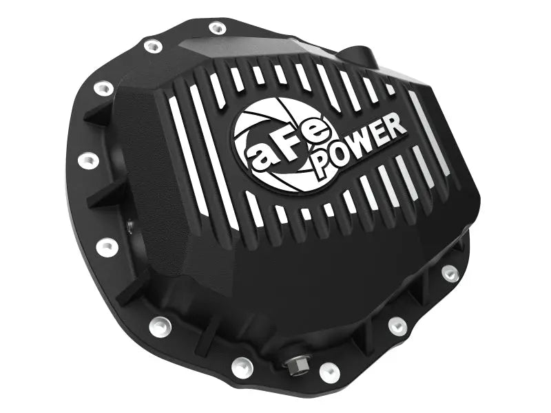aFe 2020 Chevrolet Silverado 2500 HD  Rear Differential Cover Black ; Pro Series w/ Machined Fins aFe