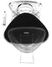 Edelbrock Air Cleaner Pro-Flo 1000 Series Triangular Steel Top 11 375In X 8 375In X 3In Chrome Edelbrock
