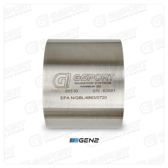 G-Sport Gen2 EPA Compliant Catalytic Converter Core - 5.000" Body x 4.000" Long (85500) Ace Race Parts