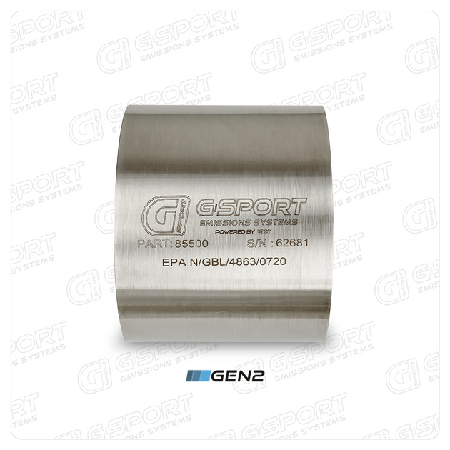 G-Sport Gen2 EPA Compliant Catalytic Converter Core - 5.000" Body x 4.000" Long (85500) Ace Race Parts