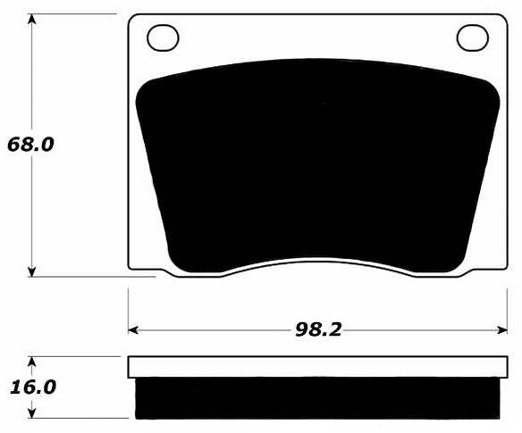 Porterfield Brake Pads for 1972 JAGUAR XK E FR SPORT