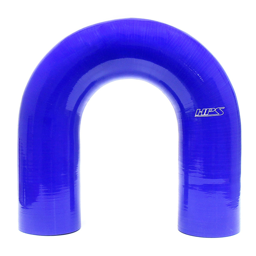 HPS 3" Silicone 180 Degree U Bend Elbow Coupler Hose, High Temp 4-ply Reinforced (76mm ID) FR SPORT