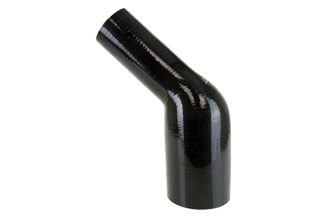 HPS 2-3/8" - 2-9/16" Silicone 45 Degree Elbow Reducer Coupler Hose, High Temp 4-ply Reinforced, 60mm - 65mm ID FR SPORT
