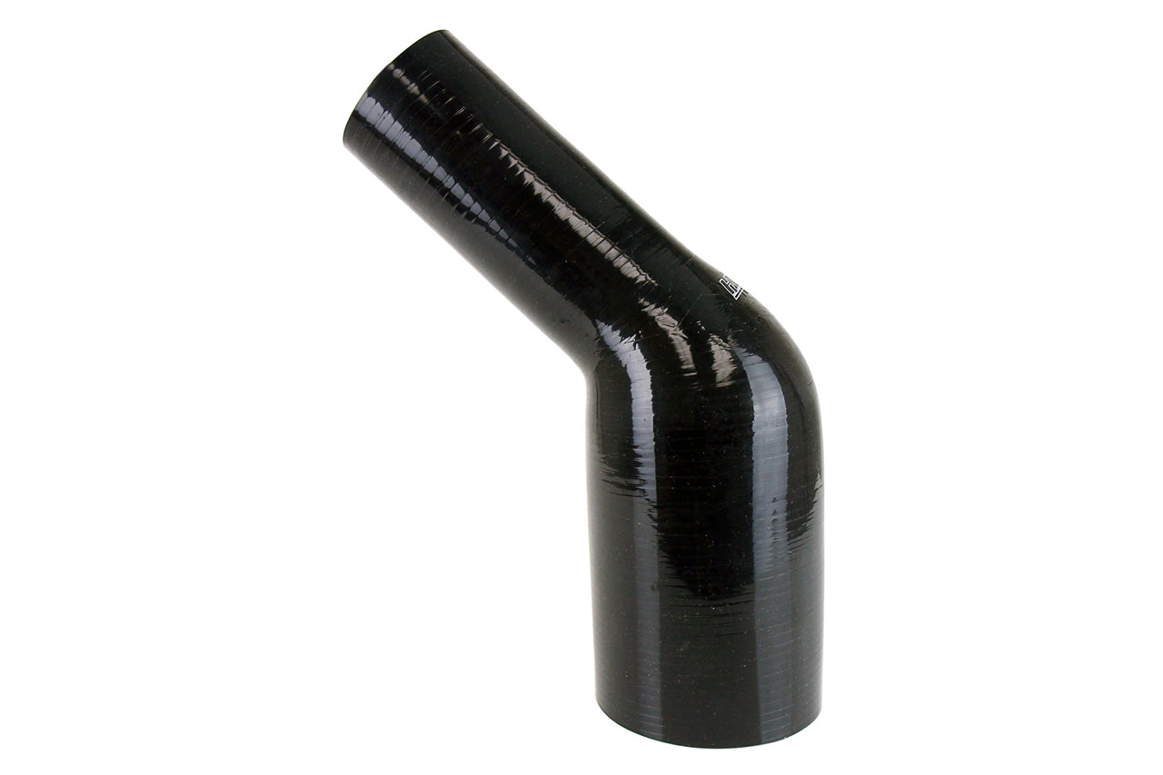 HPS 2-1/4" - 2-3/4" Silicone 45 Degree Elbow Reducer Coupler Hose, High Temp 4-ply Reinforced, 57mm - 70mm ID FR SPORT