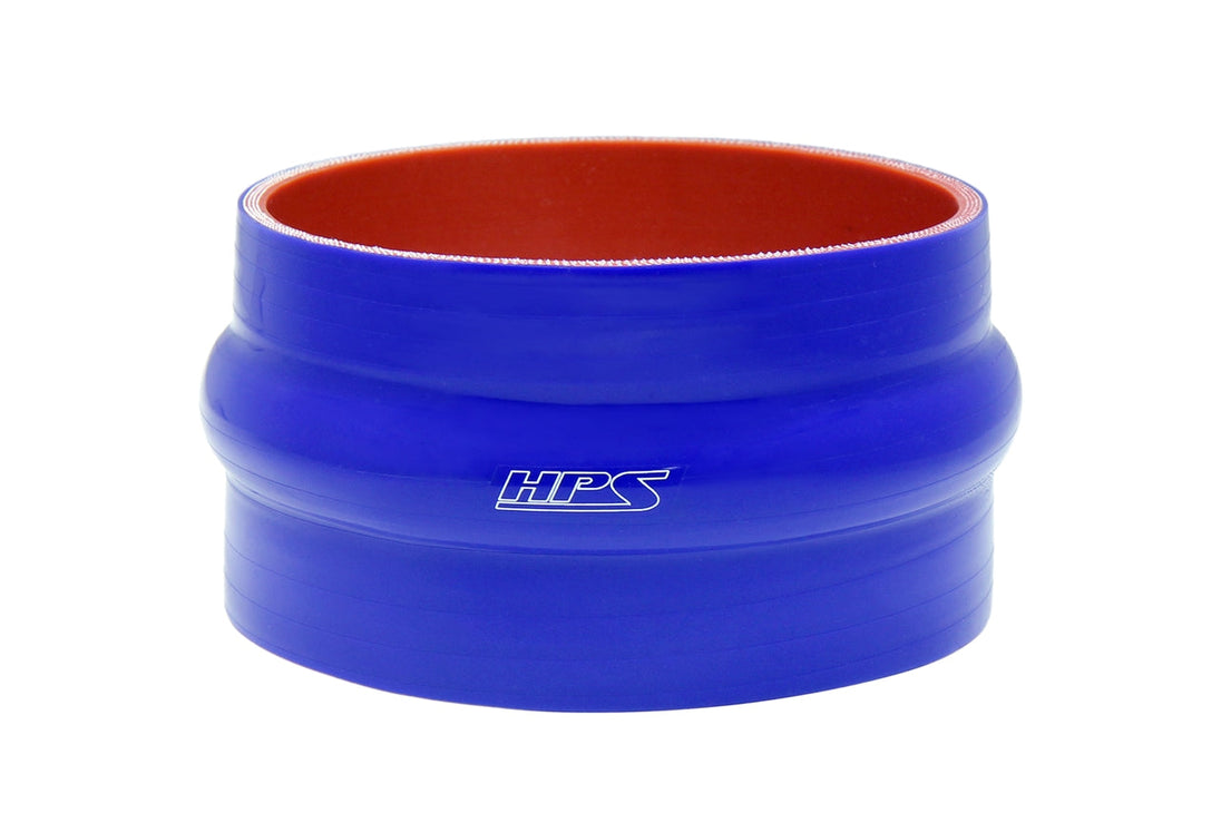 HPS High Temp Reinforced Silicone Single Hump Coupler Hose, Max. Temperature 350F, Blue FR SPORT