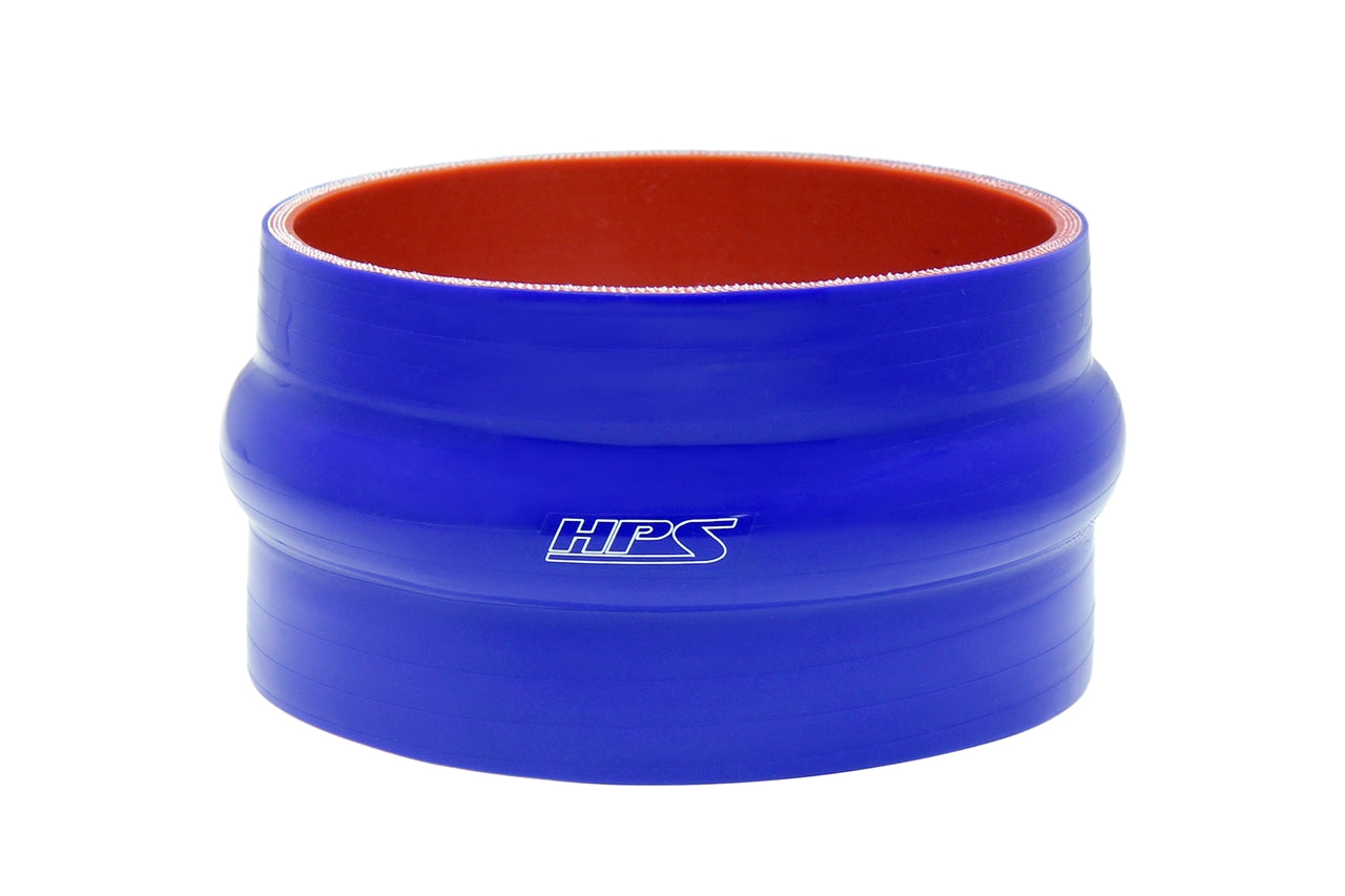 HPS High Temp Reinforced Silicone Single Hump Coupler Hose, Max. Temperature 350F, Blue FR SPORT
