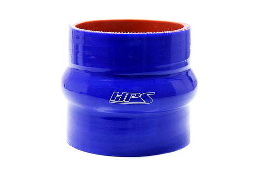 HPS High Temp Reinforced Silicone Single Hump Coupler Hose, Max. Temperature 350F, Blue FR SPORT