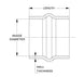 HPS 3-1/4" Silicone Single Hump Coupler Hose Hot Side, Ultra High Temp 4-ply Aramid Reinforced, Max. Temperature: 500F FR SPORT