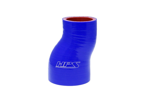 HPS 2-3/8" - 2-3/4" Silicone Offset Reducer Coupler Hose, High Temperature 4-ply Reinforced FR SPORT