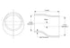 HPS 3-3/4" - 4" Silicone Offset Reducer Coupler Hose, High Temperature 4-ply Reinforced FR SPORT