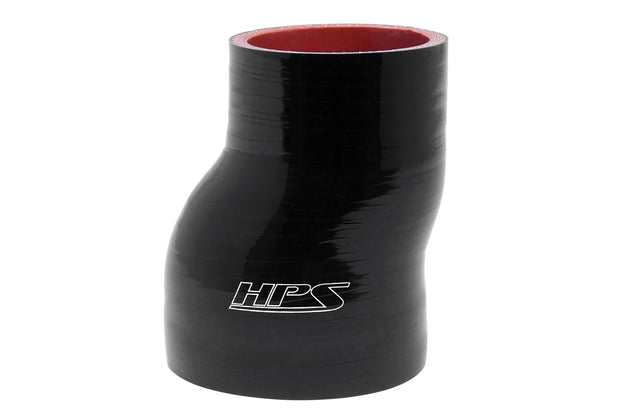 HPS 3-3/4" - 4" Silicone Offset Reducer Coupler Hose, High Temperature 4-ply Reinforced FR SPORT