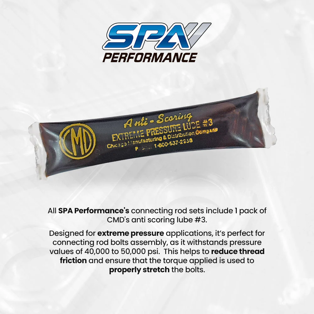 VW 144mm x 20mm High Performance Basic Connecting Rod Set 3/8" bolt (600hp) SPA TURBO USA