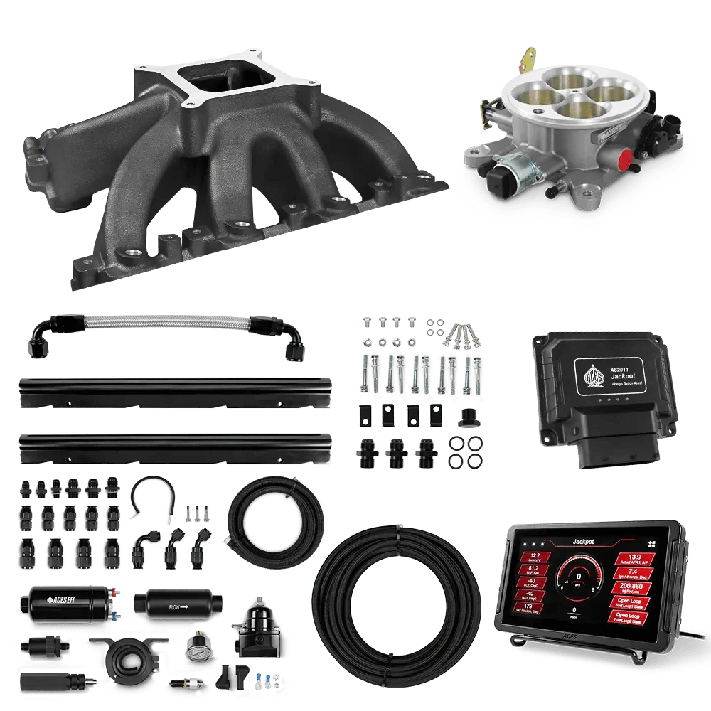 Jackpot LS EFI System - Master Kit with 255 In-line Pump System w/40' PTFE Hose Aces EFI B2B