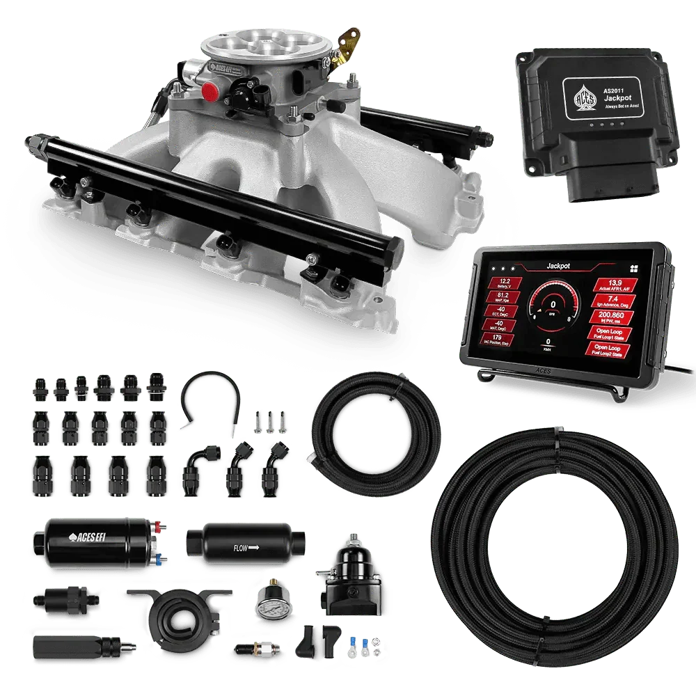 Jackpot LS EFI System - Master Kit with 255 In-line Pump System w/40' PTFE Hose Aces EFI B2B