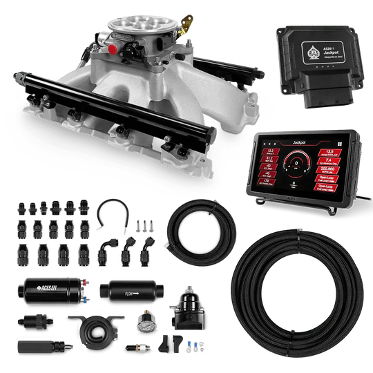 Jackpot LS EFI System - Master Kit with 255 In-line Pump System w/40' PTFE Hose Aces EFI B2B