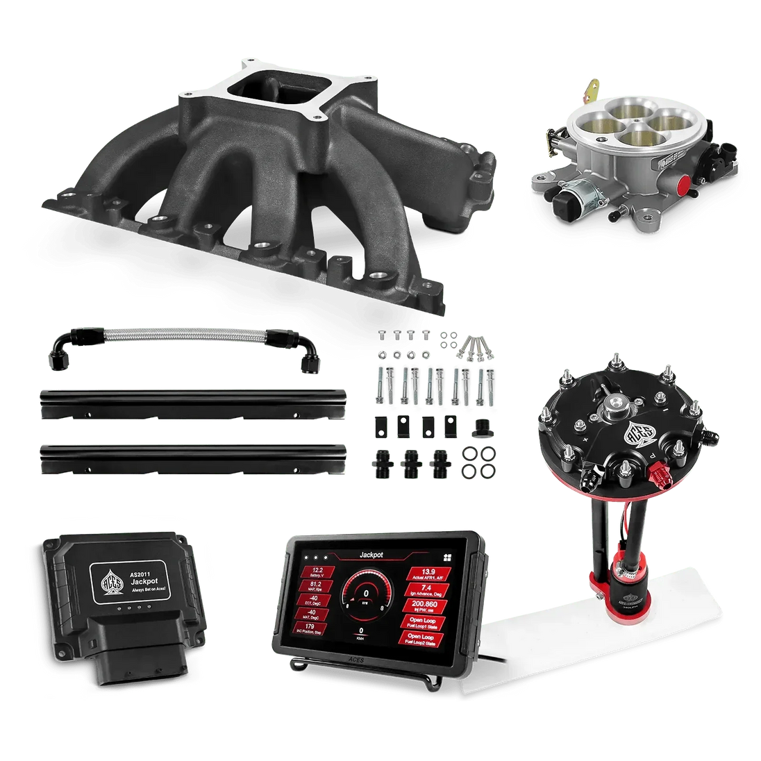 Jackpot LS EFI System - Master Kit with Tank Conversion Pump Module with Internal Regulator Aces EFI B2B