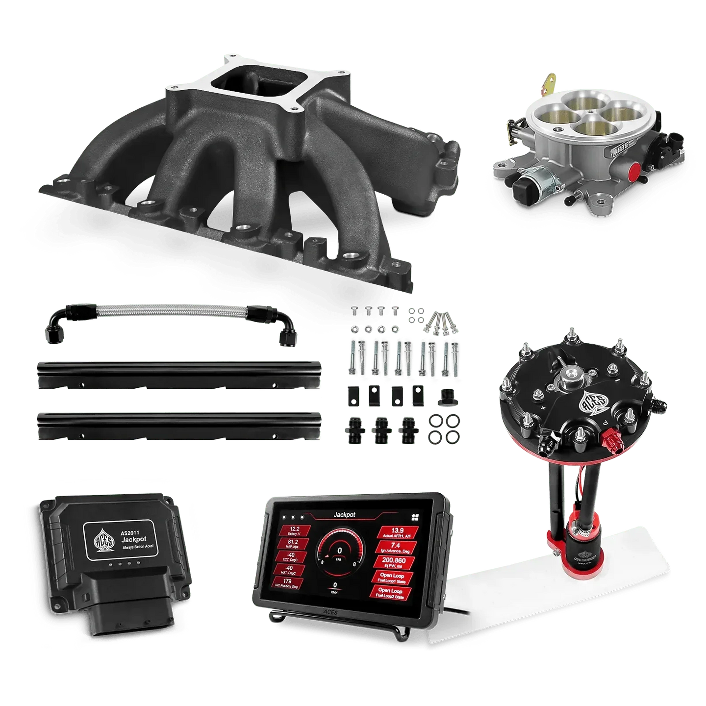 Jackpot LS EFI System - Master Kit with Tank Conversion Pump Module with Internal Regulator Aces EFI B2B