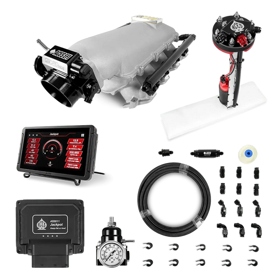 Jackpot LS EFI System - Master Kit with Tight Fit In-Tank Pump Module + 40' PTFE Hose Kit Aces EFI B2B