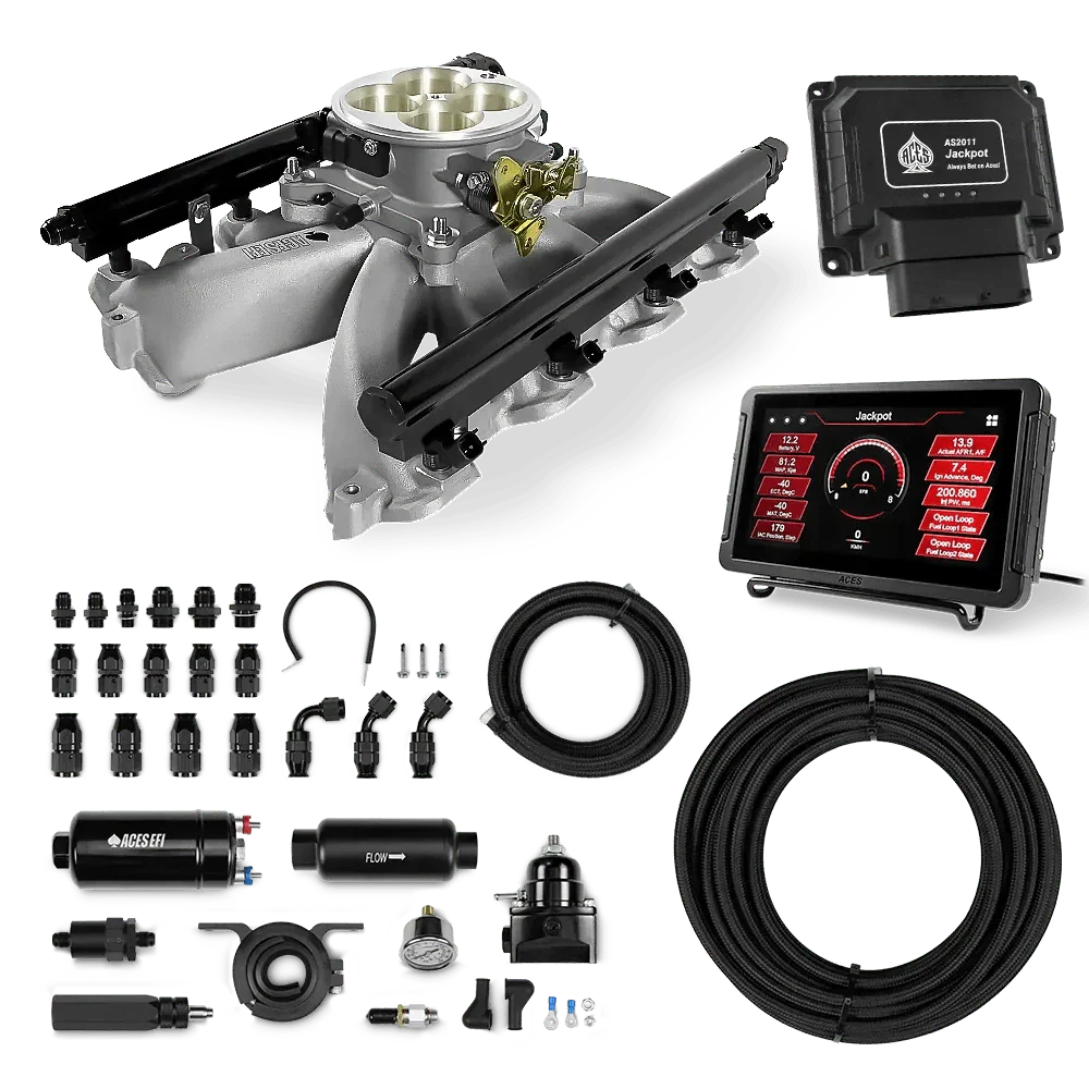 Jackpot LS EFI System - Master Kit with 255 In-line Pump System w/40' PTFE Hose Aces EFI B2B
