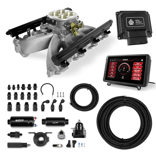 Jackpot LS EFI System - Master Kit with 255 In-line Pump System w/40' PTFE Hose Aces EFI B2B