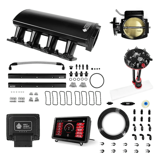 Jackpot LS EFI System - Master Kit with Tank Conversion Pump Module with Internal Regulator + 20' PTFE Hose Kit Aces EFI B2B