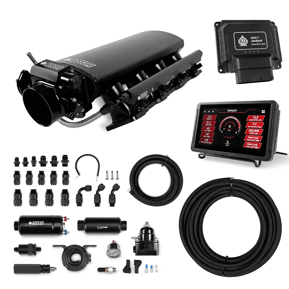 Jackpot LS EFI System - Master Kit with 255 In-line Pump System w/40' PTFE Hose Aces EFI B2B