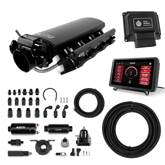 Jackpot LS EFI System - Master Kit with 255 In-line Pump System w/40' PTFE Hose Aces EFI B2B
