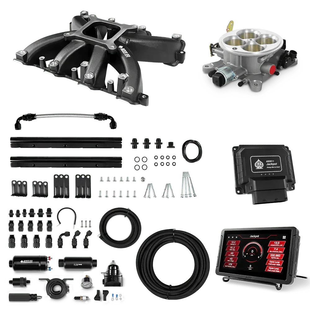 Jackpot LS EFI System - Master Kit with 255 In-line Pump System w/40' PTFE Hose Aces EFI B2B