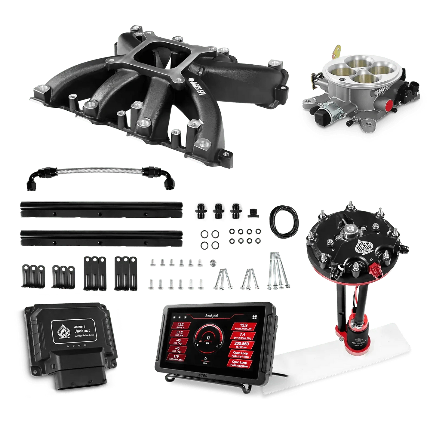 Jackpot LS EFI System - Master Kit with Tank Conversion Pump Module with Internal Regulator Aces EFI B2B