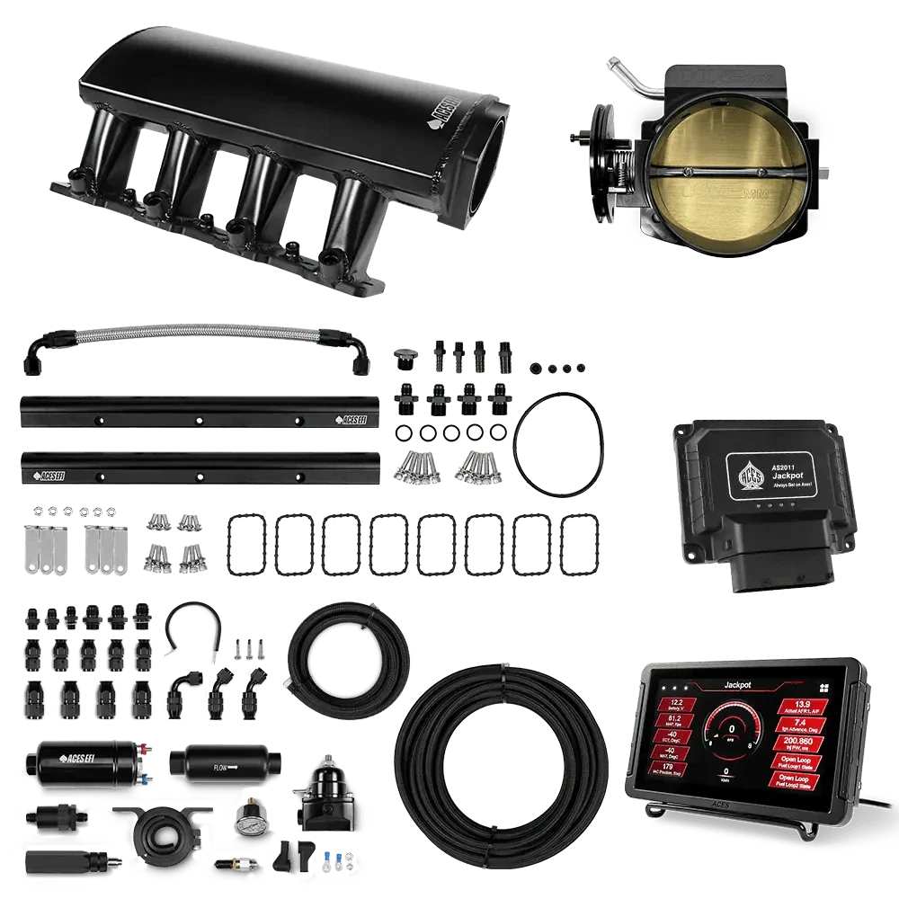 Jackpot LS EFI System - Master Kit with 255 In-line Pump System w/40' PTFE Hose Aces EFI B2B