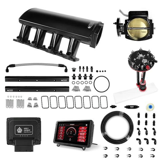Jackpot LS EFI System - Master Kit with Tank Conversion Pump Module with Internal Regulator + 20' PTFE Hose Kit Aces EFI B2B
