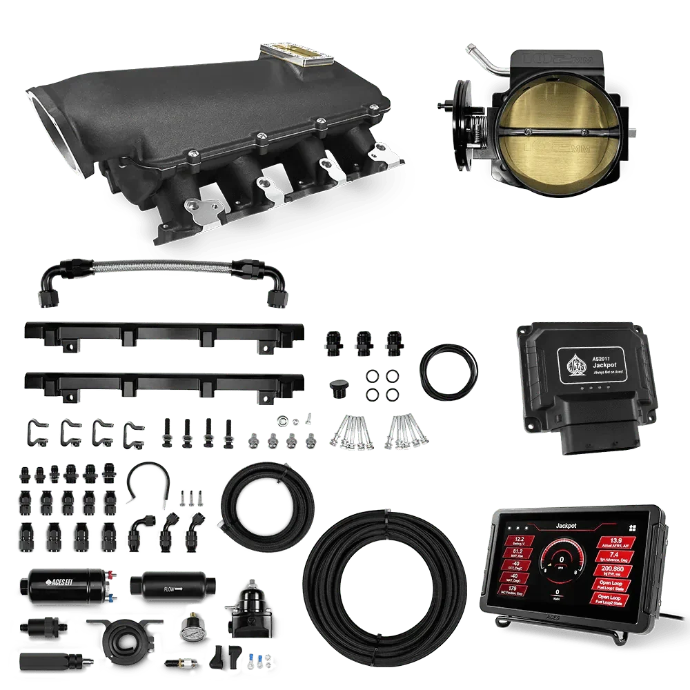 Jackpot LS EFI System - Master Kit with 255 In-line Pump System w/40' PTFE Hose Aces EFI B2B