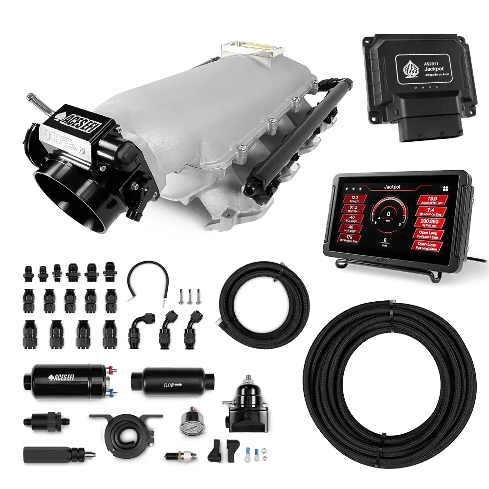 Jackpot LS EFI System - Master Kit with 255 In-line Pump System w/40' PTFE Hose Aces EFI B2B