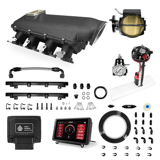 Jackpot LS EFI System - Master Kit with Tight Fit In-Tank Pump Module + 40' PTFE Hose Kit Aces EFI B2B