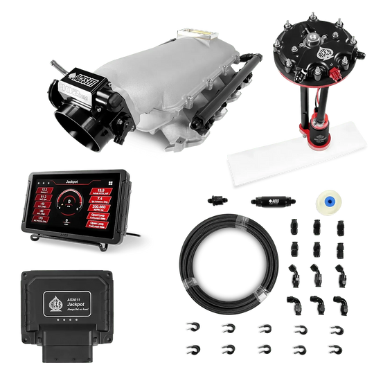 Jackpot LS EFI System - Master Kit with Tank Conversion Pump Module with Internal Regulator + 20' PTFE Hose Kit Aces EFI B2B